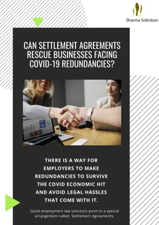 Can Settlement Agreements rescue businesses facing COVID-19 redundancies?
