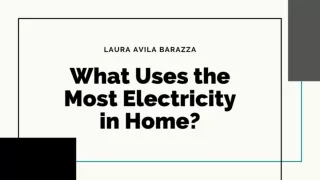 What Uses the Most Electricity in Home? - Laura Avila Barraza