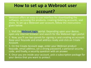 Webroot Login : Webroot Sign in | Webroot Account Login