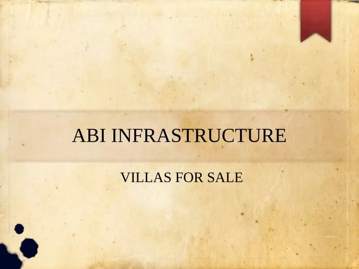 abi infrastructure