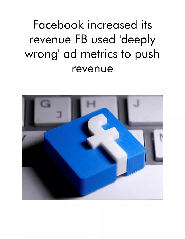 facebook increased its revenue fb used deeply