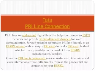 Tata pri line connection price/cost - tariff plans | Call: 9036000187