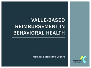 value based reimbursement in behavioral health