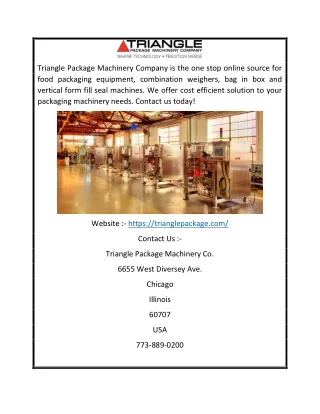 triangle package machinery company