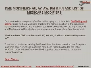 dme modifiers au av aw km kn and list of medicare modifiers