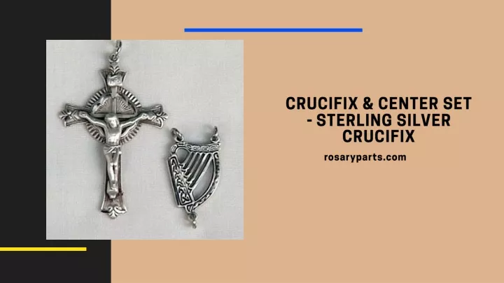 crucifix center set sterling silve r crucifix