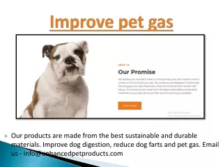 improve pet gas