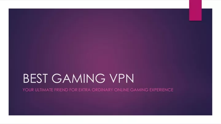 best gaming vpn