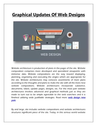 graphical updates of web designs