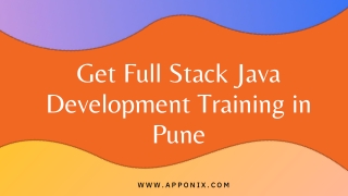 Best full stack java development training institute in Pune