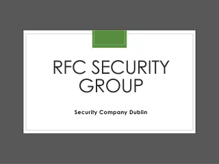 Best Security Company in Dublin