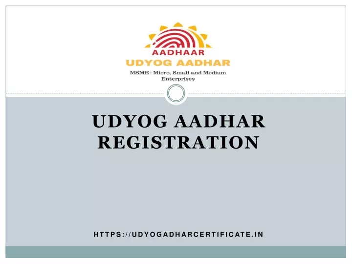 PPT - Udyog Aadhaar To Udyam Registration PowerPoint Presentation, free ...