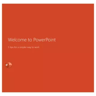 welcome to powerpoint