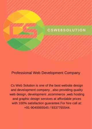 Professional Web Development Company Bhubaneswar