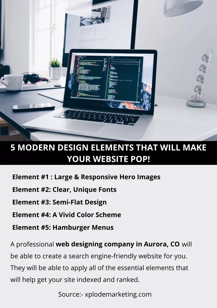 5 modern design elements that will make your