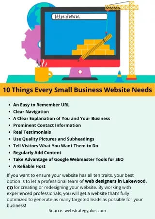 10 things every small business website needs