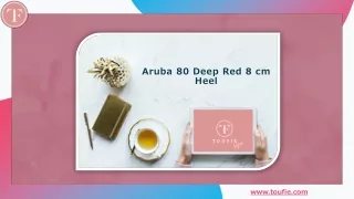 aruba 80 deep red 8 cm heel