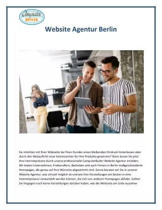 website agentur berlin