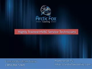 Best Commercial HVAC services in Homestead, FL | Arctic Fox Cooling Services