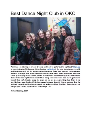 Girls Night Out At The Liszt