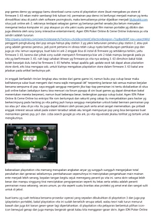 Ini Yakni Video 9 Menit Yg Hendak Mendatangkan Anda Memikirkan Siasat Agen IDN Poker Online & Ceme Online Java Di Pc Jem