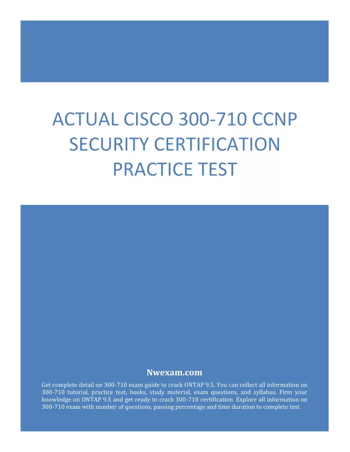 actual cisco 300 710 ccnp security certification