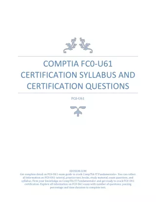 comptia fc0 u61 certification syllabus