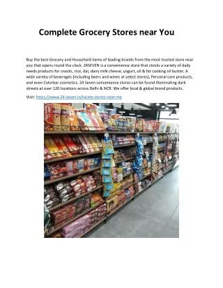 complete grocery stores near you