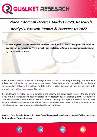 video intercom devices market 2020 research