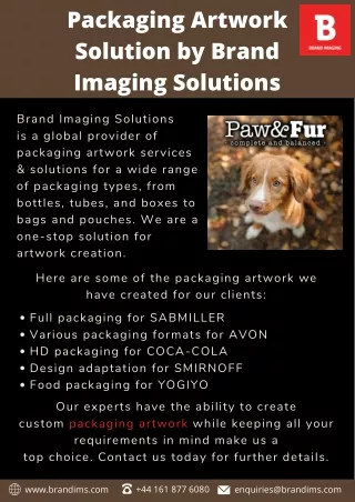 Packaging Artwork solution by Brand Imaging Solutions