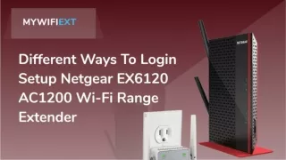 How To Log In Setup Netgear Ex6120 Ac1200 Extender