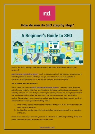 how do you do seo step by step