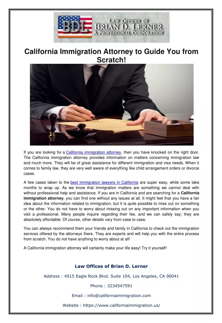 california immigration attorney to guide you from