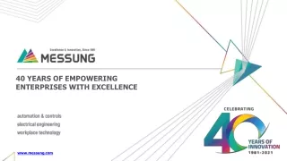40 YEARS OF EMPOWERING ENTERPRISES WITH EXCELLENCE