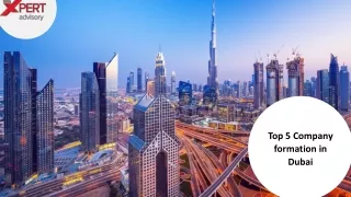 Top 5 Company formation in Dubai