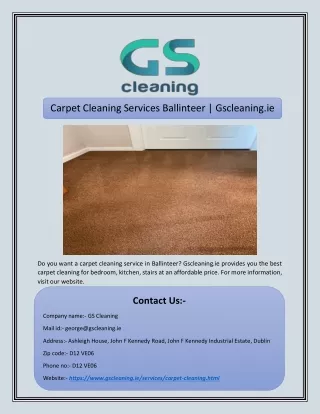 carpet cleaning services ballinteer gscleaning ie
