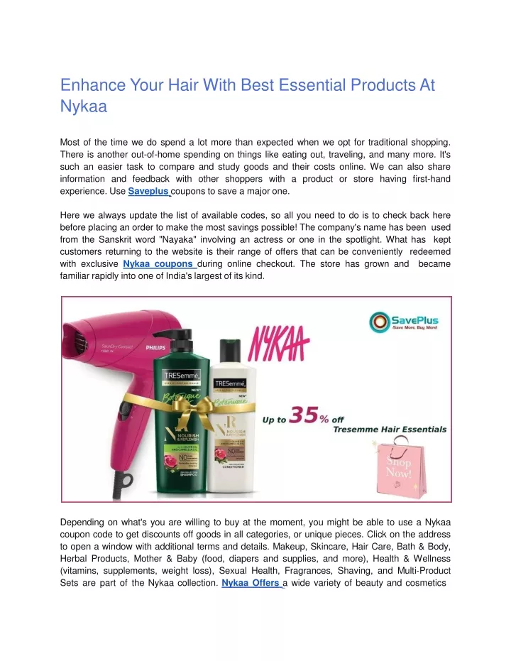 enhance your hair with best essential products