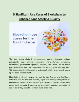 5 significant use cases of blockchain to enhance