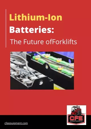lithium ion batteries the future offorklifts