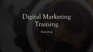 Digital marketing training