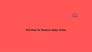 Gift ideas for newborn baby online