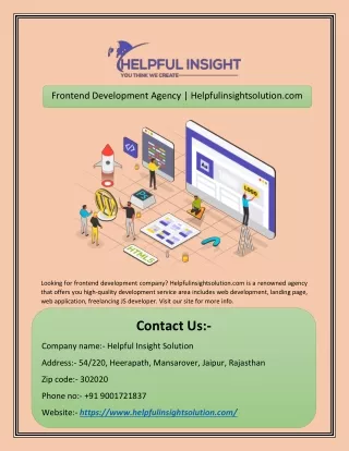 frontend development agency