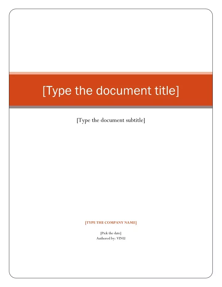 type the document title