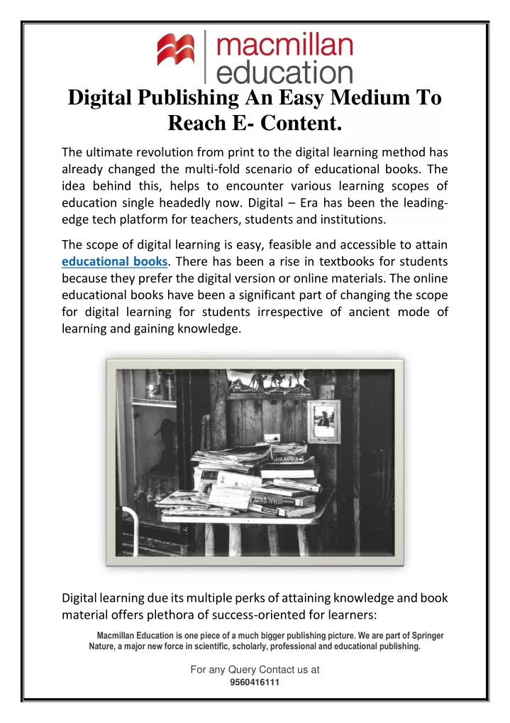digital publishing an easy medium to reach