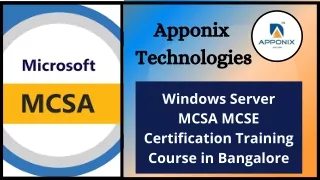 MCSA TRAINING IN BANGALORE