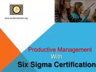 Green Belt Six Sigma Certification - Amile Institute