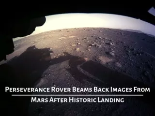 Perseverance rover beams back images from Mars after historic landing