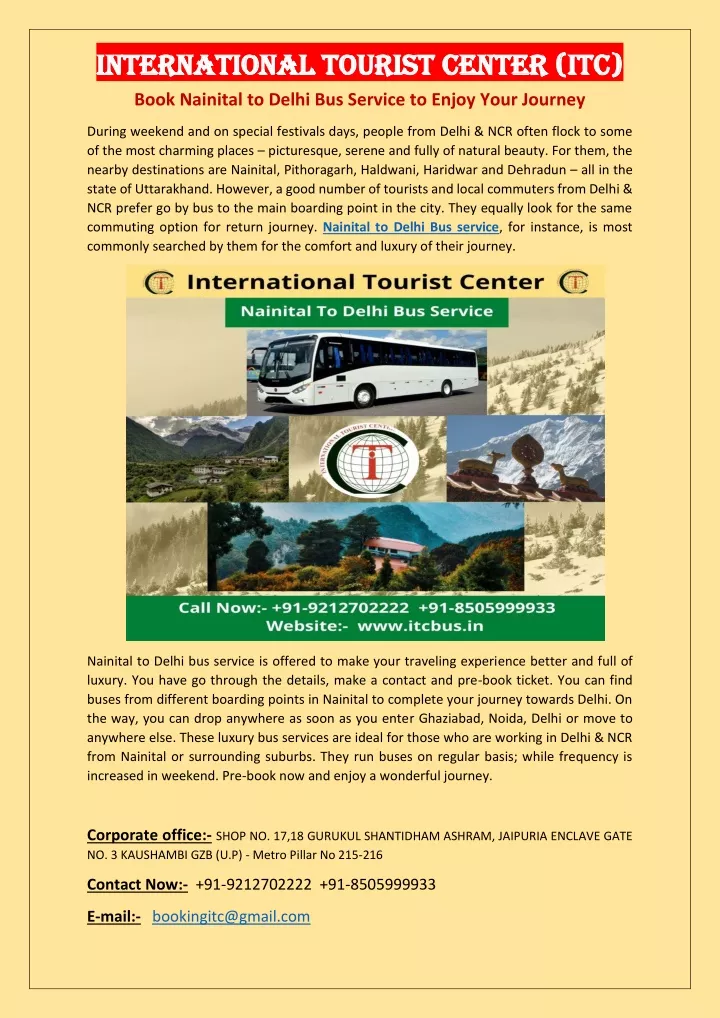 international tourist center itc international