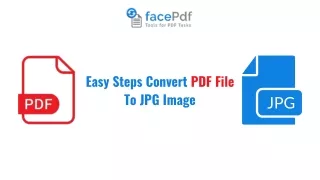 Easy Steps Convert PDF File To JPG Image With FacePdf