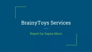 Brainy Toys Services - Franchise For Basic Robotics -  Basic Electronics - Science Workshop